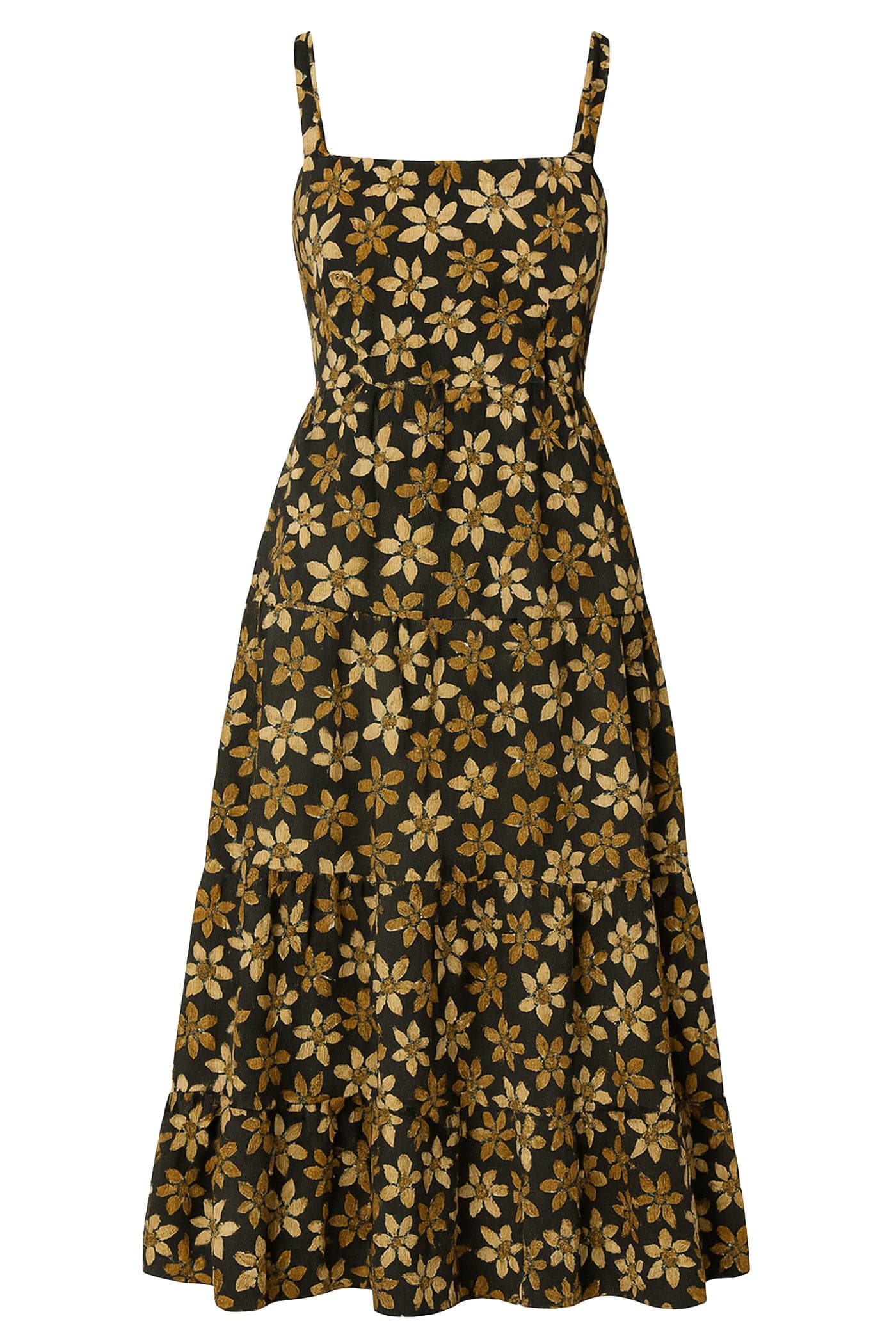 CALLIE DRESS ANTIQUE OLIVE MEADOW