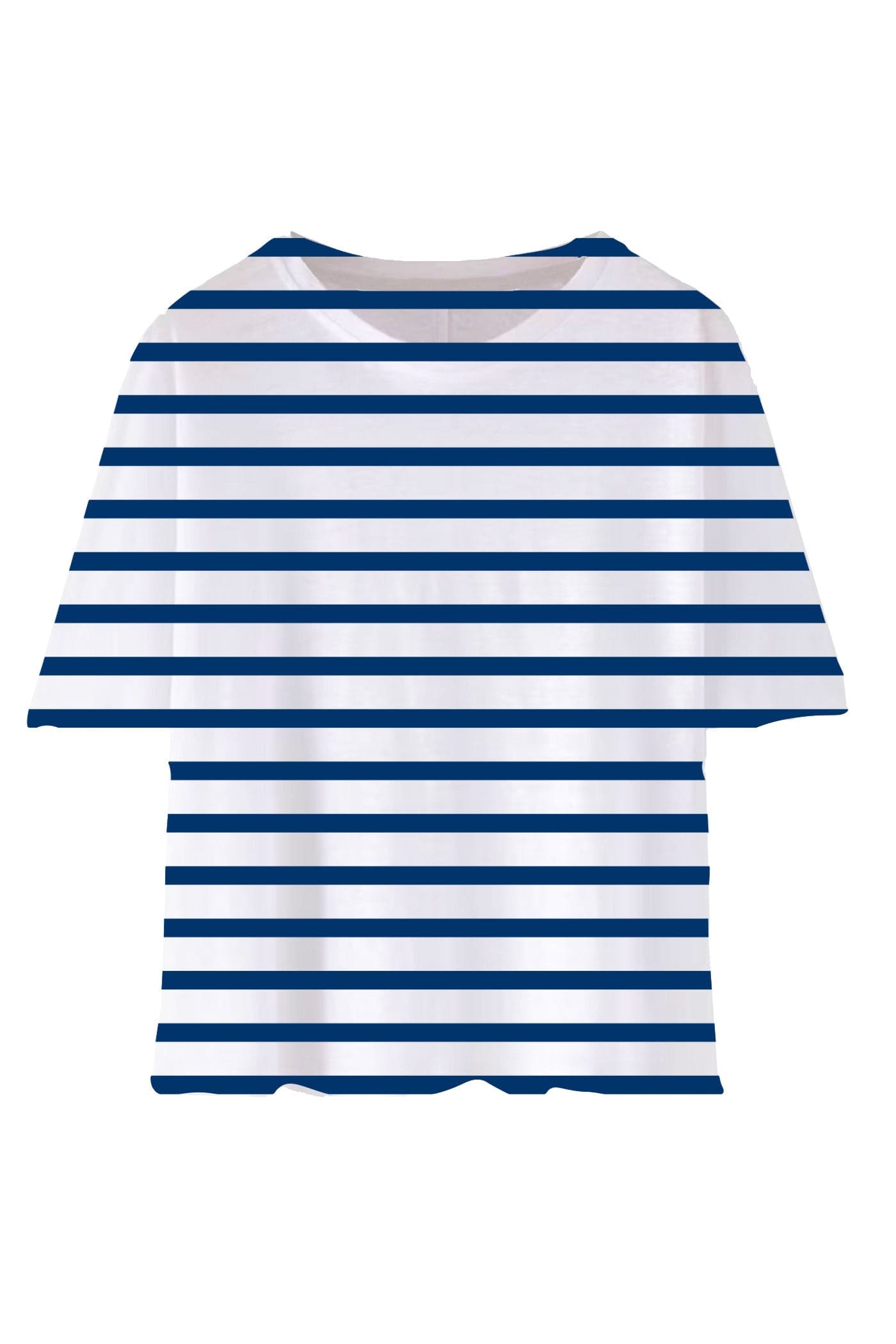 SKYLAR TOP NAVY/WHITE