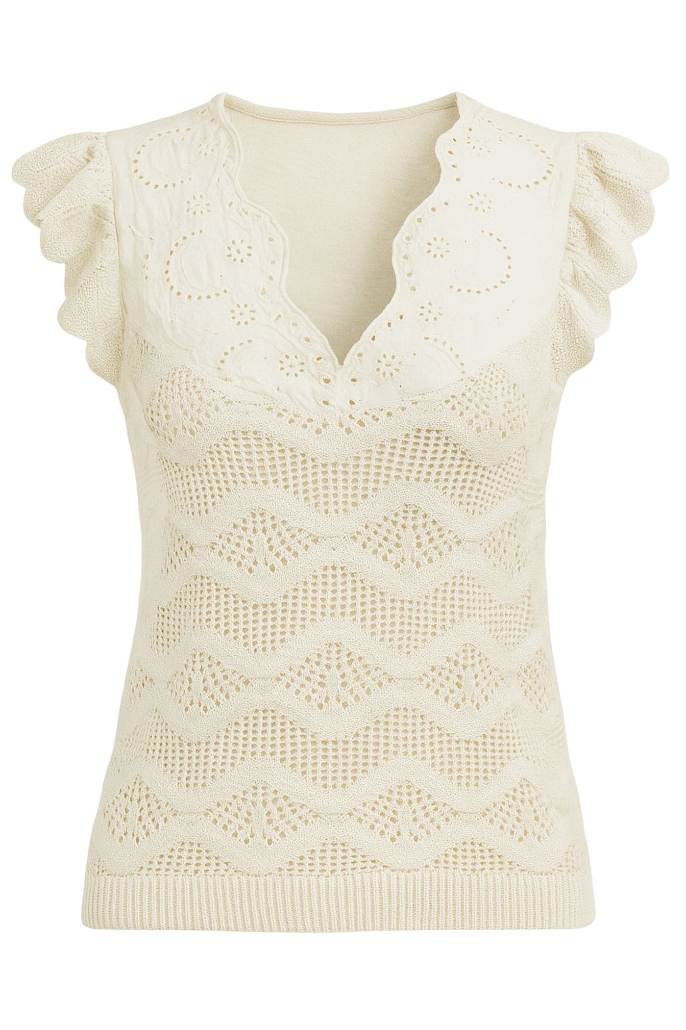 ZAYLA TOP VINTAGE CREAM